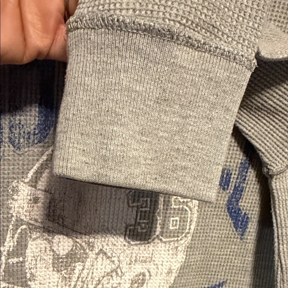 The Children's Place Gray and Blue Football Champs Tee